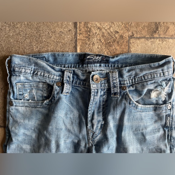 Men’s Silver Jeans - Picture 3 of 5